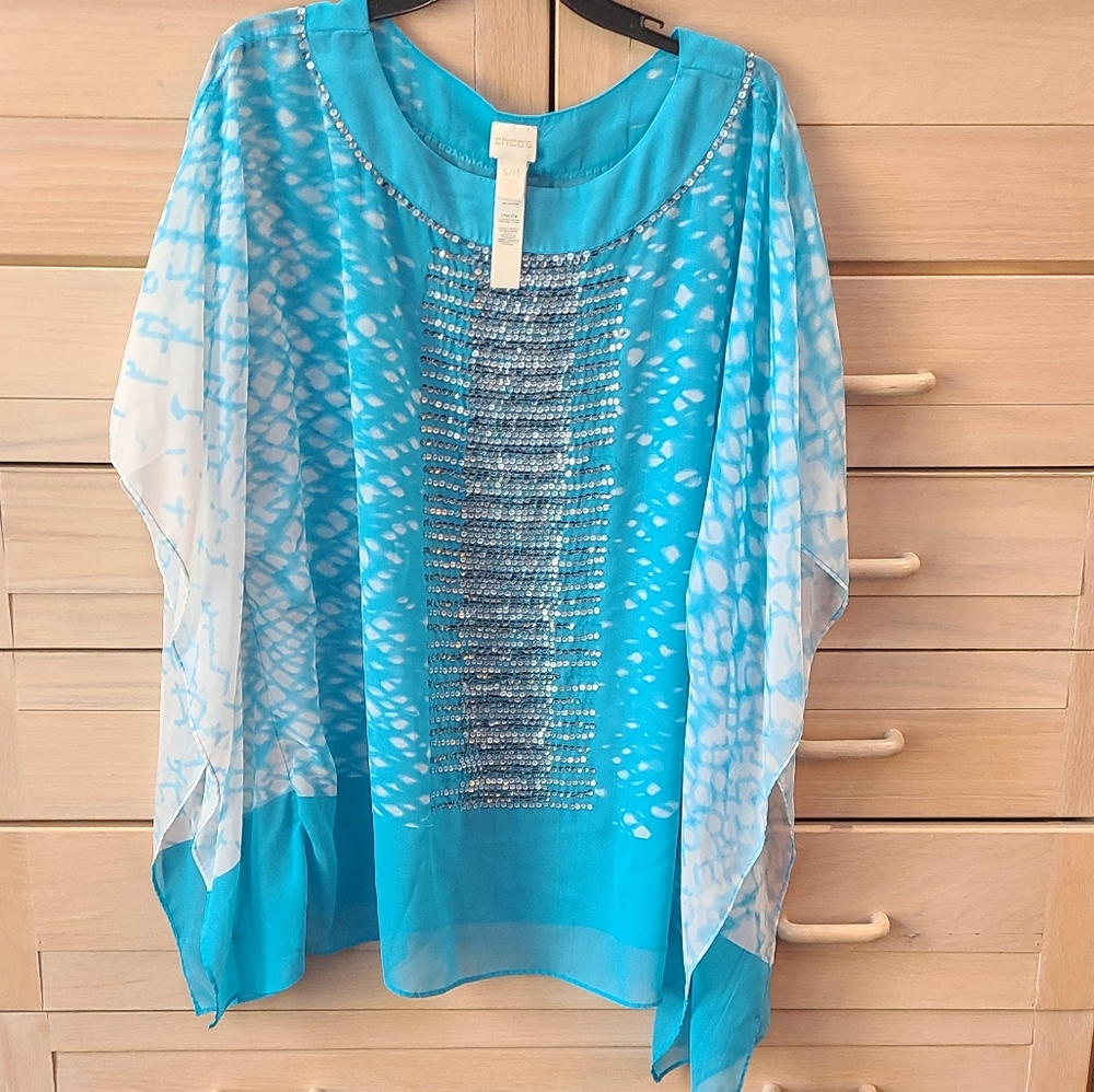 Chico's Resort Wear Bathing Suit Cover Up.